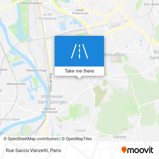 Rue Sacco Vanzetti map