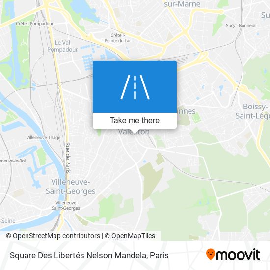 Square Des Libertés Nelson Mandela map