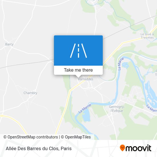 Allée Des Barres du Clos map