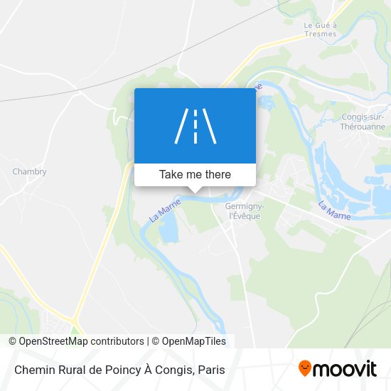 Chemin Rural de Poincy À Congis map