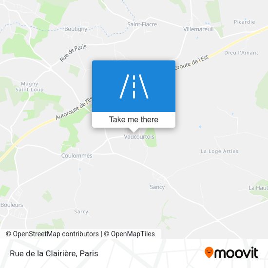 Rue de la Clairière map