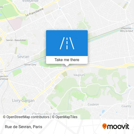 Rue de Sevran map
