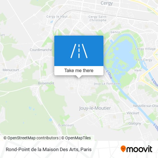 Mapa Rond-Point de la Maison Des Arts