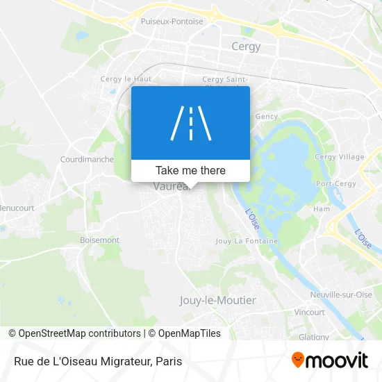 Rue de L'Oiseau Migrateur map