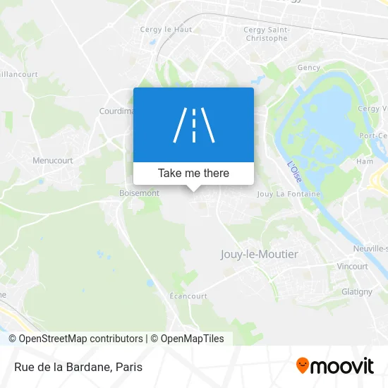 Rue de la Bardane map