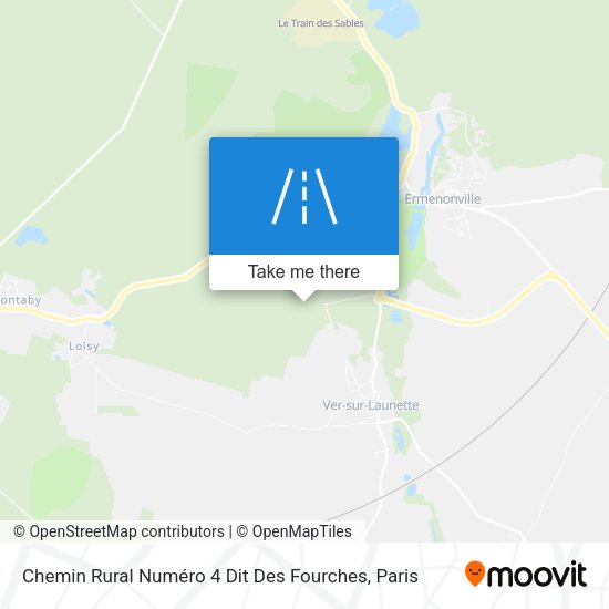 Chemin Rural Numéro 4 Dit Des Fourches map