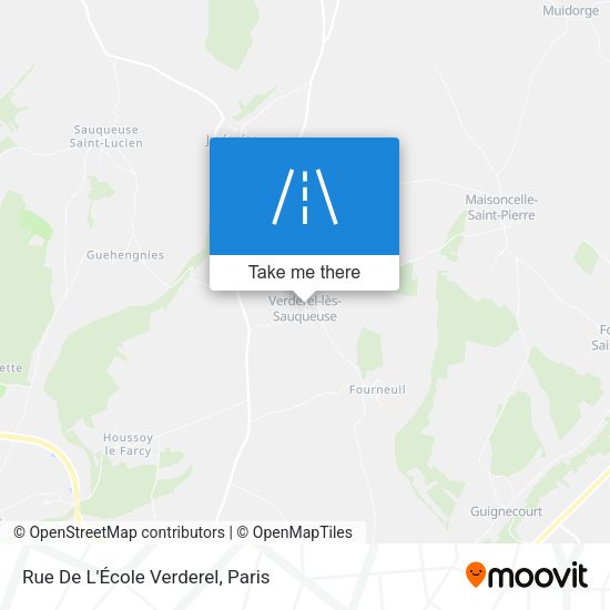 Rue De L'École Verderel map