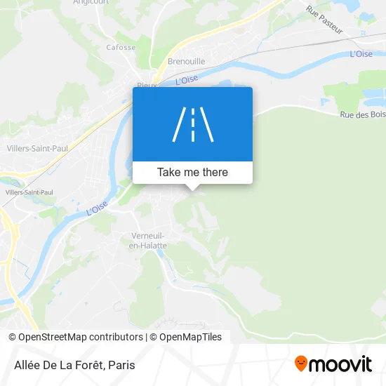 Mapa Allée De La Forêt