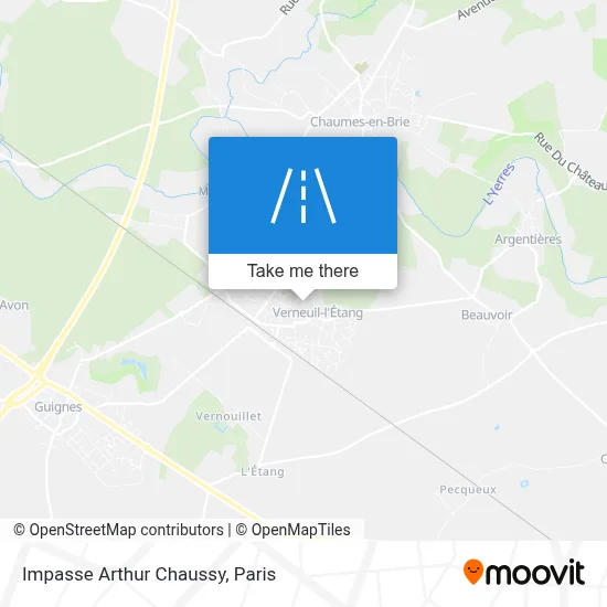 Impasse Arthur Chaussy map