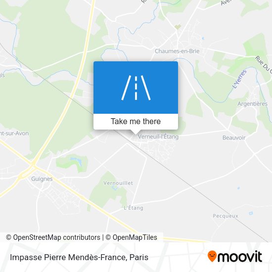 Impasse Pierre Mendès-France map
