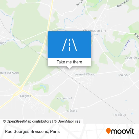 Rue Georges Brassens map