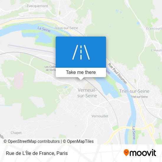 Rue de L'Île de France map