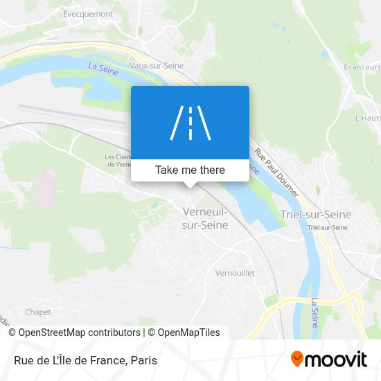 Rue de L'Île de France map