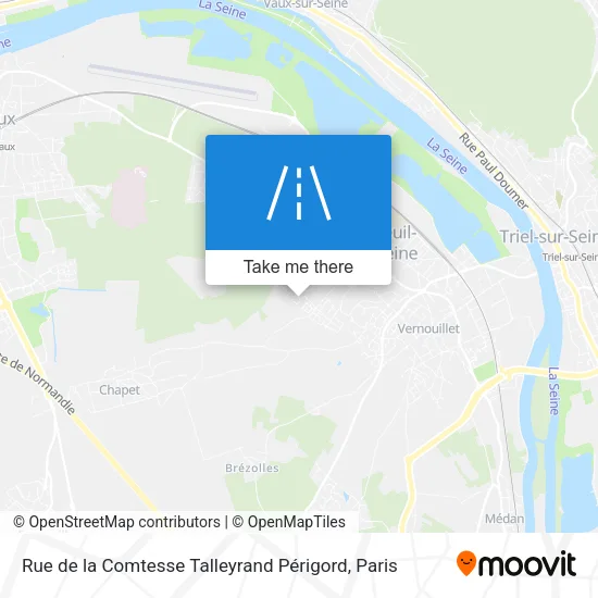 Rue de la Comtesse Talleyrand Périgord map