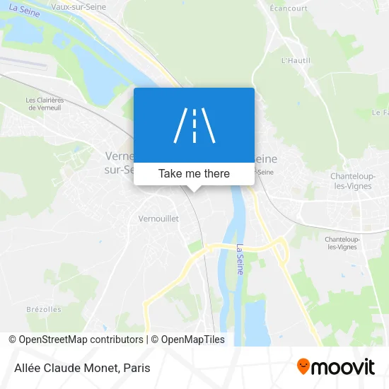 Mapa Allée Claude Monet