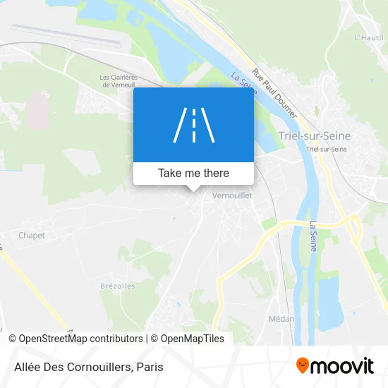 Allée Des Cornouillers map