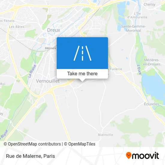 Rue de Malerne map