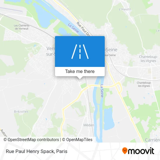 Rue Paul Henry Spack map