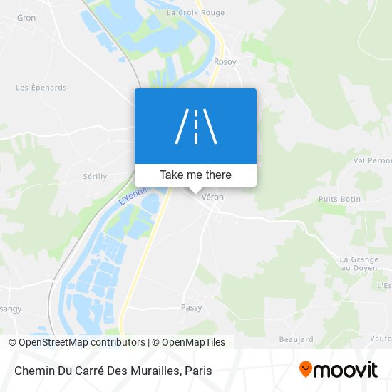 Chemin Du Carré Des Murailles map