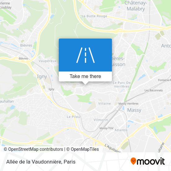 Allée de la Vaudonnière map