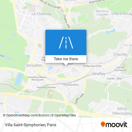 Mapa Villa Saint-Symphorien