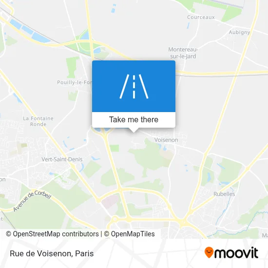 Rue de Voisenon map
