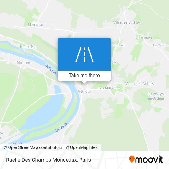 Ruelle Des Champs Mondeaux map