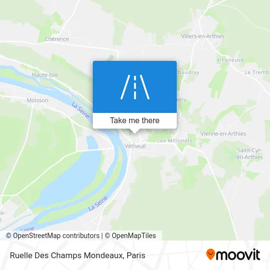 Mapa Ruelle Des Champs Mondeaux