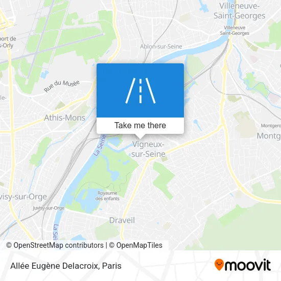 Allée Eugène Delacroix map