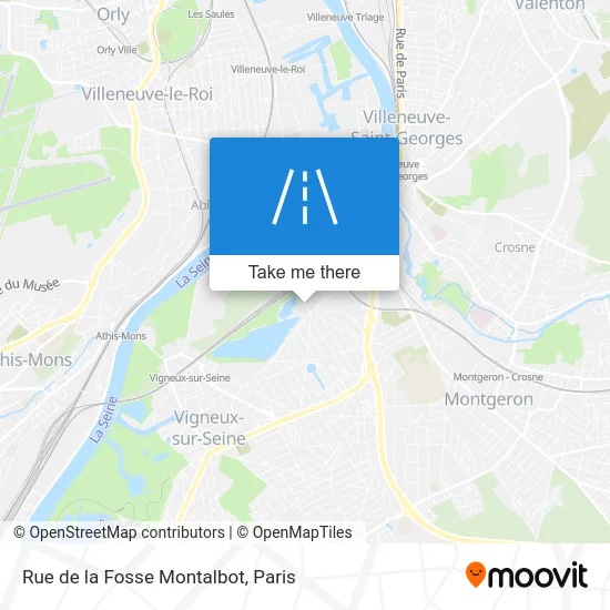 Rue de la Fosse Montalbot map