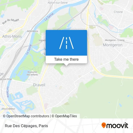 Rue Des Cépages map