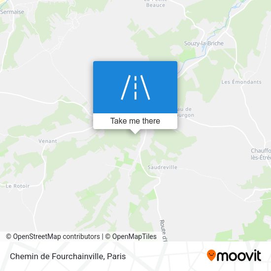 Chemin de Fourchainville map