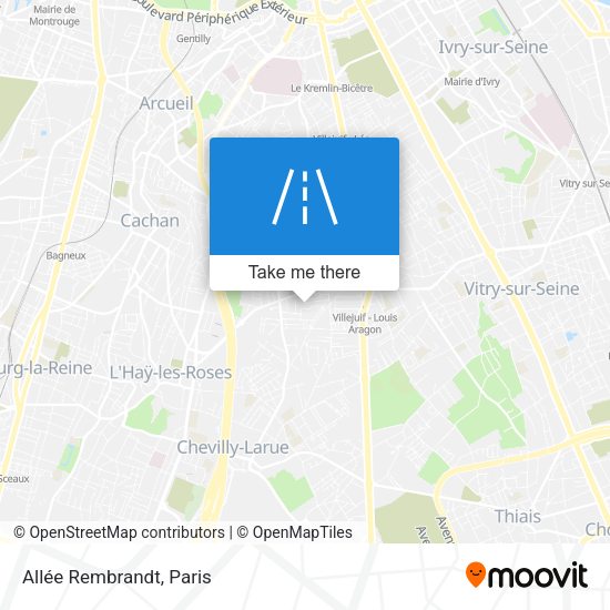 Allée Rembrandt map