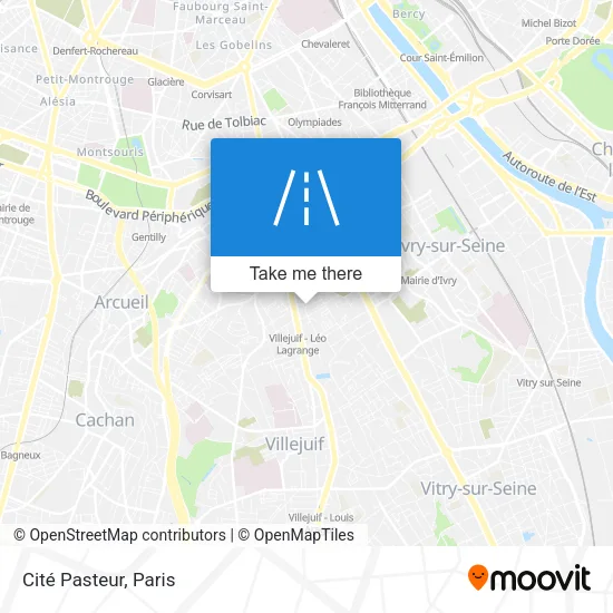 Cité Pasteur map