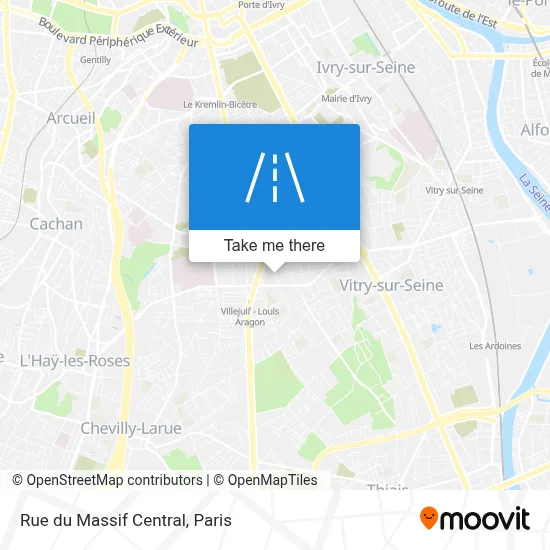 Rue du Massif Central map