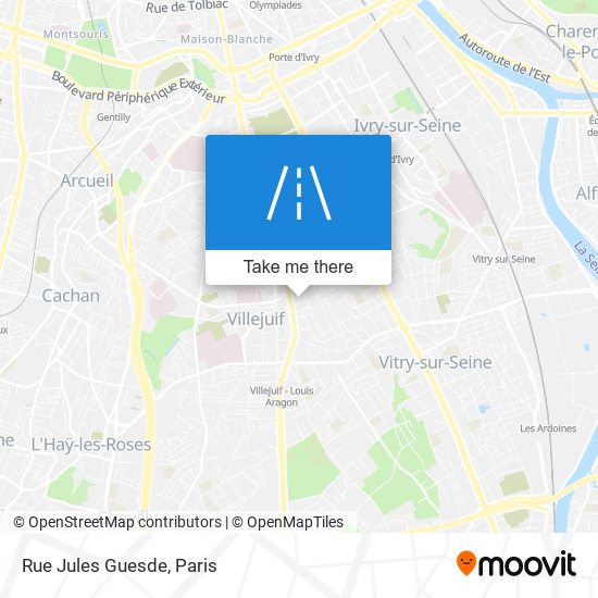 Rue Jules Guesde map