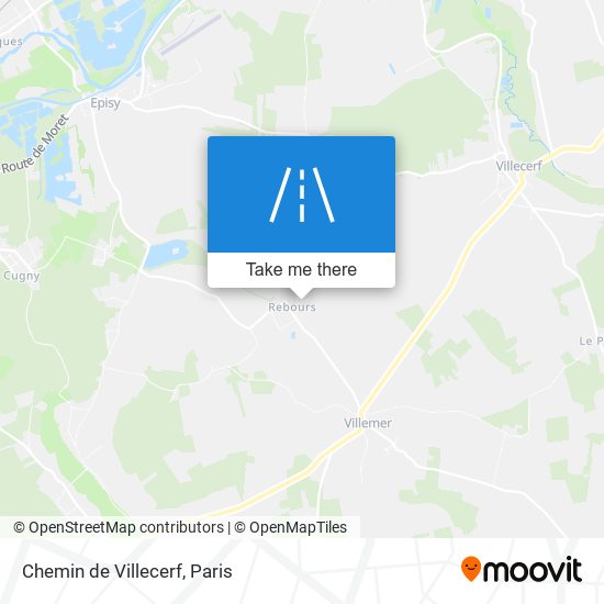 Chemin de Villecerf map