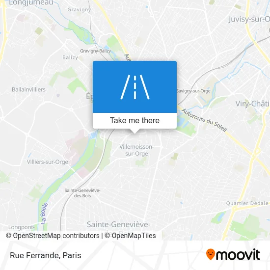 Mapa Rue Ferrande