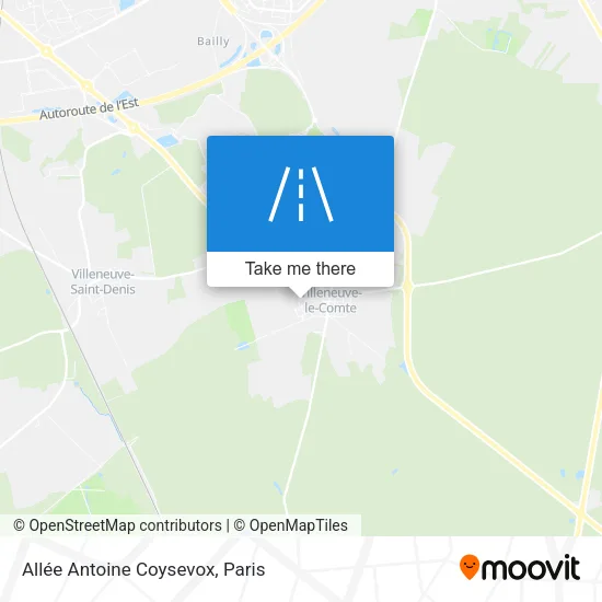 Mapa Allée Antoine Coysevox