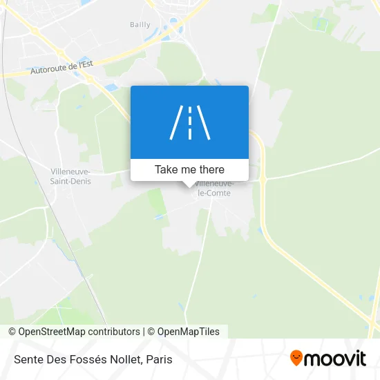 Sente Des Fossés Nollet map