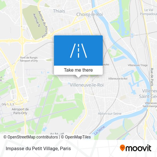 Impasse du Petit Village map