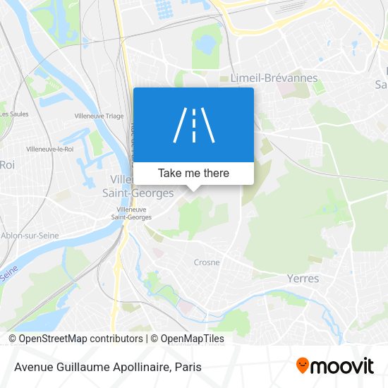 Avenue Guillaume Apollinaire map