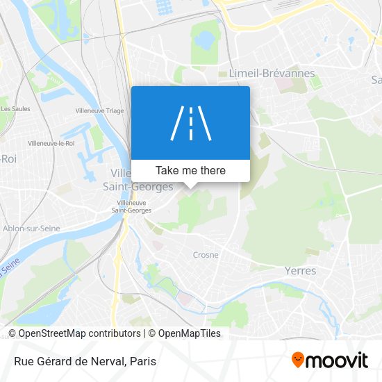 Rue Gérard de Nerval map
