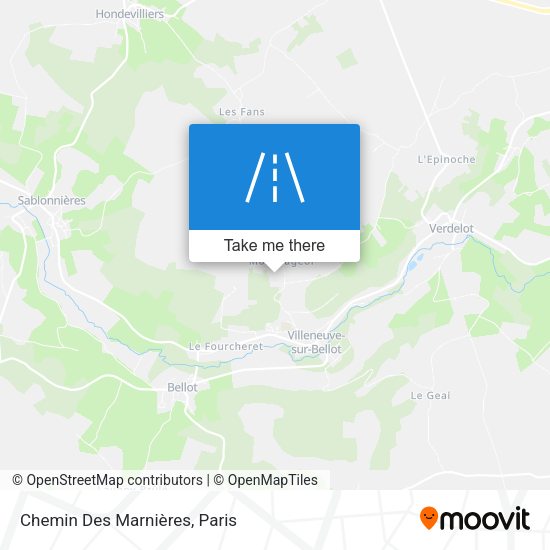 Chemin Des Marnières map