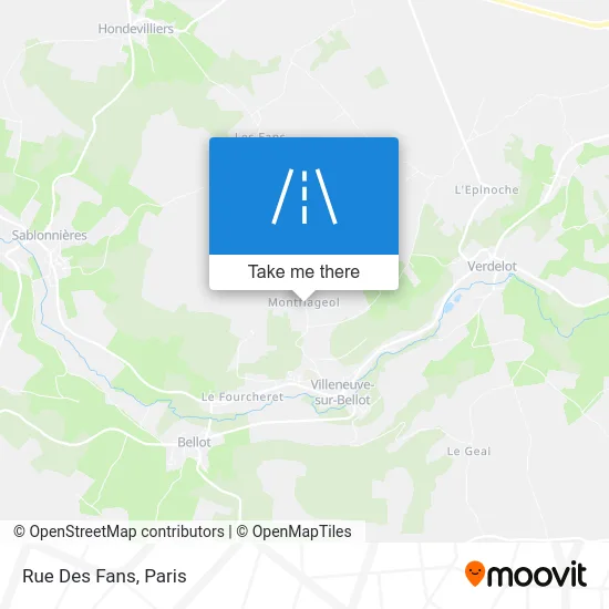 Rue Des Fans map