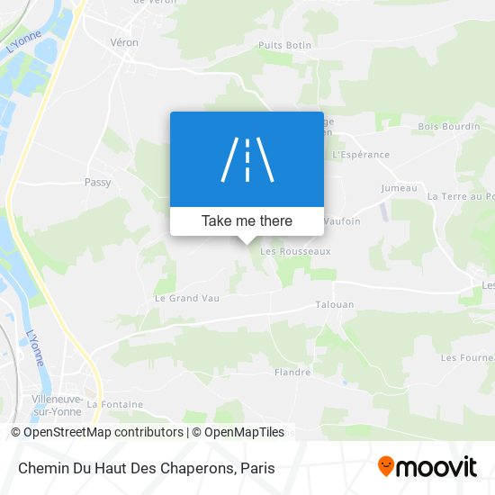 Chemin Du Haut Des Chaperons map