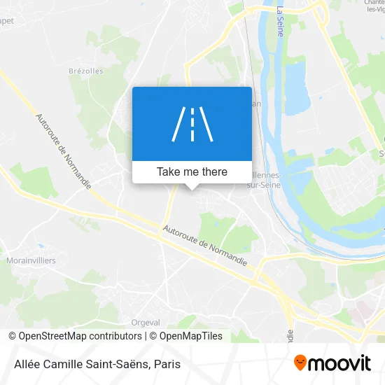 Mapa Allée Camille Saint-Saëns