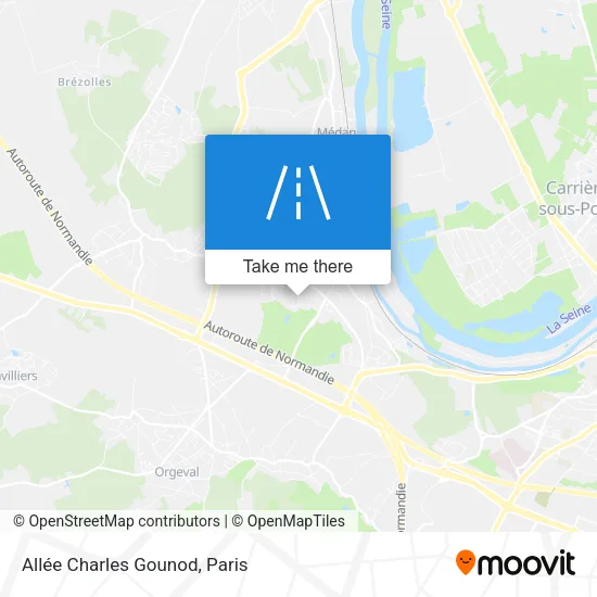Mapa Allée Charles Gounod