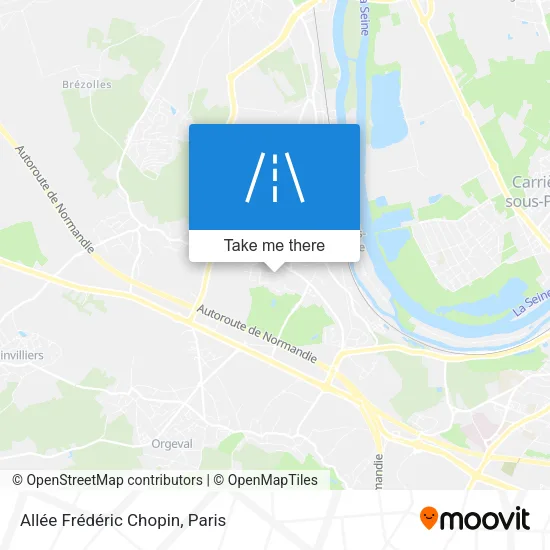 Mapa Allée Frédéric Chopin