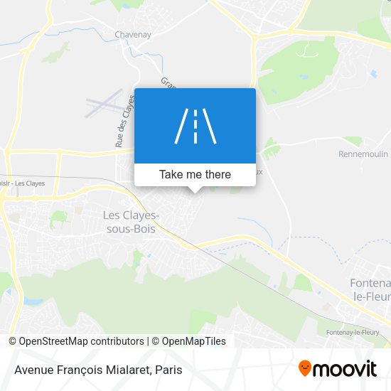 Avenue François Mialaret map